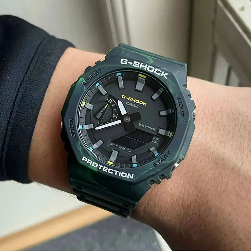 Casio G-Shock Men’s Sports Diver Forest Watch | GA-2100FR-3A